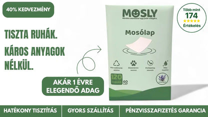 mosly mosólap termékkép akár 1 évre elegendő adag, gyors szállítás pénzvisszafizetés garancia