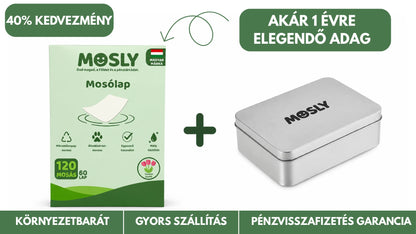 Mosly Mosólap 120 mosásra + Tároló