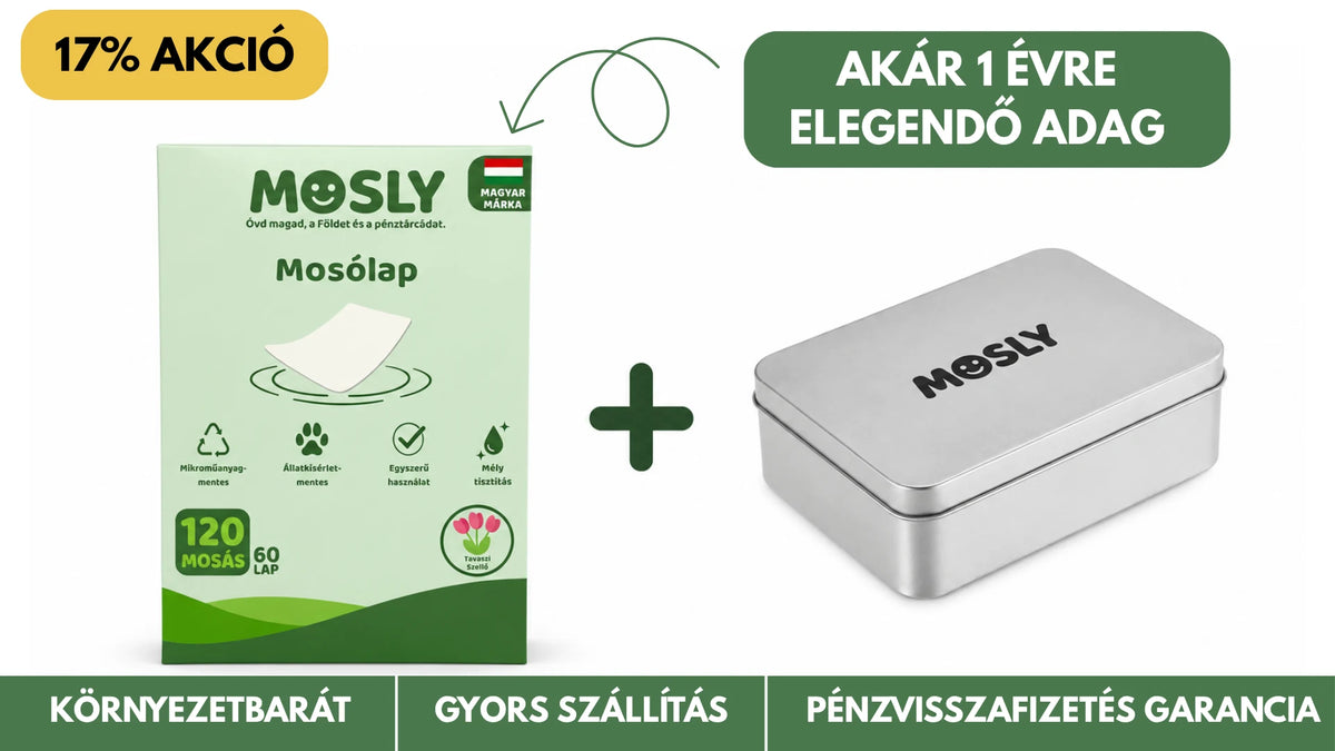 Mosly Mosólap 120 mosásra + Tároló