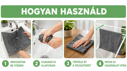 Mosly Mikroszálas Varázskendő - 5 db